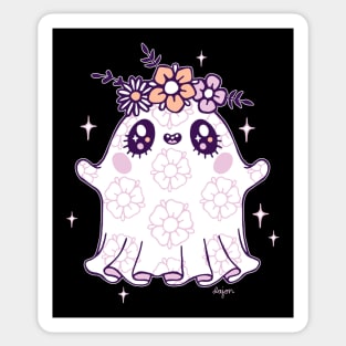 Kawaii Flower Crown Ghost Cutie Sticker